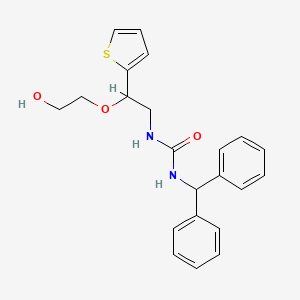 1-Benzhydryl-3-(2-(2-hydroxyethoxy)-2-(thiophen-2-yl)ethyl)urea