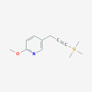 3-(6-Methoxypyridin-3-yl)prop-1-ynyl-trimethylsilane
