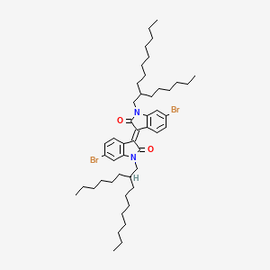 molecular formula C48H72Br2N2O2 B2823459 (3E)-6-bromo-3-[6-bromo-1-(2-hexyldecyl)-2-oxoindol-3-ylidene]-1-(2-hexyldecyl)indol-2-one CAS No. 1147124-24-0