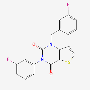 3-(3-fluorophenyl)-1-[(3-fluorophenyl)methyl]-1H,2H,3H,4H-thieno[3,2-d]pyrimidine-2,4-dione