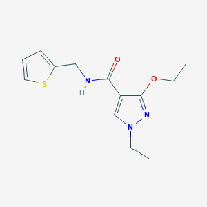 molecular formula C13H17N3O2S B2823462 3-ethoxy-1-ethyl-N-(thiophen-2-ylmethyl)-1H-pyrazole-4-carboxamide CAS No. 1014070-59-7