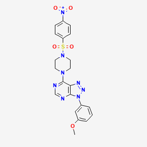3-(3-methoxyphenyl)-7-(4-((4-nitrophenyl)sulfonyl)piperazin-1-yl)-3H-[1,2,3]triazolo[4,5-d]pyrimidine