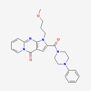 1-(3-methoxypropyl)-2-(4-phenylpiperazine-1-carbonyl)pyrido[1,2-a]pyrrolo[2,3-d]pyrimidin-4(1H)-one