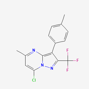 7-Chloro-5-methyl-3-(p-tolyl)-2-(trifluoromethyl)pyrazolo[1,5-a]pyrimidine