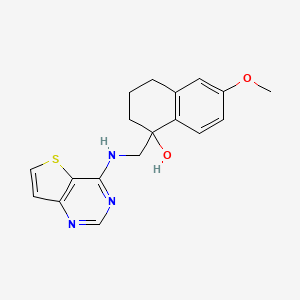 6-Methoxy-1-[(thieno[3,2-d]pyrimidin-4-ylamino)methyl]-3,4-dihydro-2H-naphthalen-1-ol