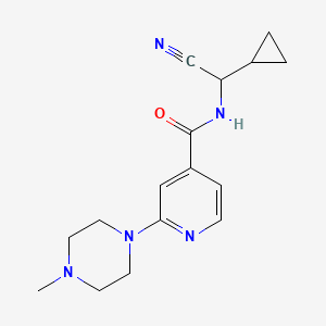 N-[cyano(cyclopropyl)methyl]-2-(4-methylpiperazin-1-yl)pyridine-4-carboxamide