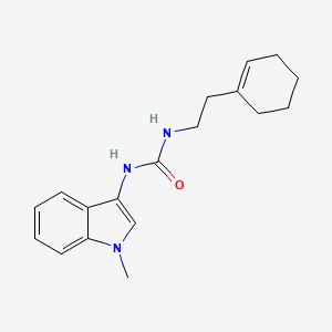 molecular formula C18H23N3O B2823485 1-(2-(cyclohex-1-en-1-yl)ethyl)-3-(1-methyl-1H-indol-3-yl)urea CAS No. 899990-35-3