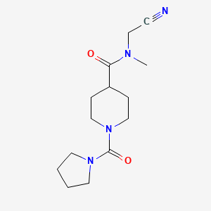 N-(cyanomethyl)-N-methyl-1-(pyrrolidine-1-carbonyl)piperidine-4-carboxamide