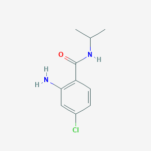 molecular formula C10H13ClN2O B2823537 2-amino-4-chloro-N-(propan-2-yl)benzamide CAS No. 83596-49-0