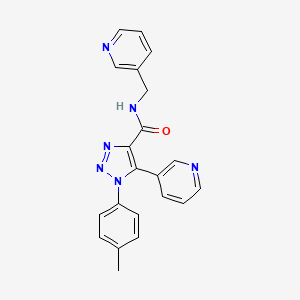 molecular formula C21H18N6O B2823539 1-[(3-Chloro-4-methoxyphenyl)sulfonyl]-4-[5-(3-fluorophenyl)-1,2,4-oxadiazol-3-yl]piperidine CAS No. 1207036-45-0