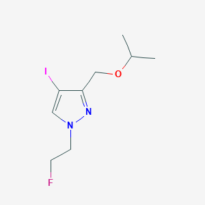molecular formula C9H14FIN2O B2823544 1-(2-fluoroethyl)-4-iodo-3-(isopropoxymethyl)-1H-pyrazole CAS No. 1856031-63-4