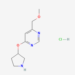 4-(Methoxymethyl)-6-(pyrrolidin-3-yloxy)pyrimidine hydrochloride