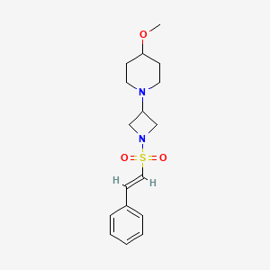 (E)-4-methoxy-1-(1-(styrylsulfonyl)azetidin-3-yl)piperidine