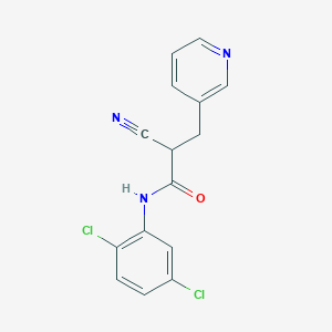2-cyano-N-(2,5-dichlorophenyl)-3-pyridin-3-ylpropanamide