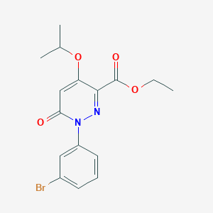 Ethyl 1-(3-bromophenyl)-6-oxo-4-propan-2-yloxypyridazine-3-carboxylate