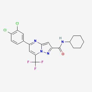N-cyclohexyl-5-(3,4-dichlorophenyl)-7-(trifluoromethyl)pyrazolo[1,5-a]pyrimidine-2-carboxamide