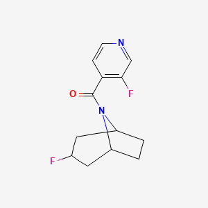 (3-Fluoro-8-azabicyclo[3.2.1]octan-8-yl)-(3-fluoropyridin-4-yl)methanone