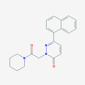 6-Naphthalen-1-yl-2-(2-oxo-2-piperidin-1-ylethyl)pyridazin-3-one