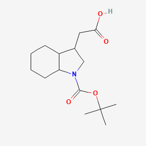 2-[1-[(2-Methylpropan-2-yl)oxycarbonyl]-2,3,3a,4,5,6,7,7a-octahydroindol-3-yl]acetic acid
