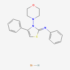 (Z)-N-(3-morpholino-4-phenylthiazol-2(3H)-ylidene)aniline hydrobromide