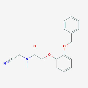 2-[2-(benzyloxy)phenoxy]-N-(cyanomethyl)-N-methylacetamide