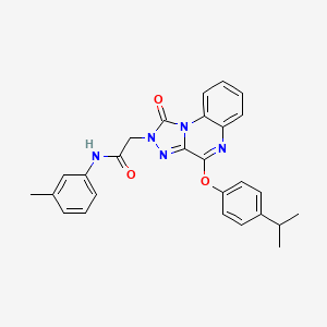 2-[4-(4-isopropylphenoxy)-1-oxo[1,2,4]triazolo[4,3-a]quinoxalin-2(1H)-yl]-N-(3-methylphenyl)acetamide