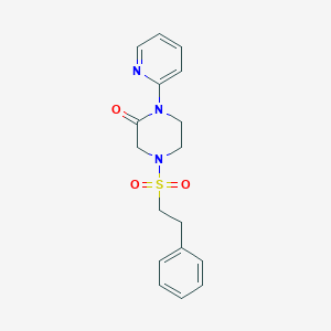 4-(Phenethylsulfonyl)-1-(pyridin-2-yl)piperazin-2-one