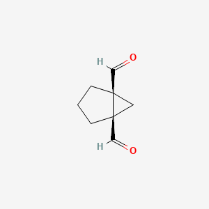 molecular formula C8H10O2 B2823776 (1R,5S)-bicyclo[3.1.0]hexane-1,5-dicarbaldehyde CAS No. 103478-24-6