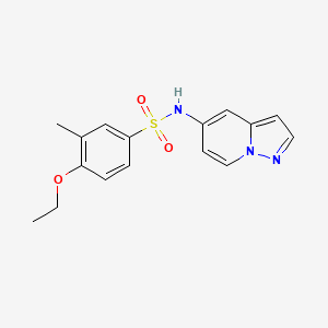 4-ethoxy-3-methyl-N-(pyrazolo[1,5-a]pyridin-5-yl)benzenesulfonamide