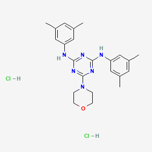N2,N4-bis(3,5-dimethylphenyl)-6-morpholino-1,3,5-triazine-2,4-diamine dihydrochloride