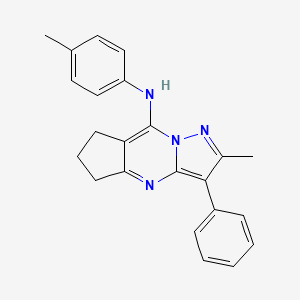 2-methyl-3-phenyl-N-(p-tolyl)-6,7-dihydro-5H-cyclopenta[d]pyrazolo[1,5-a]pyrimidin-8-amine