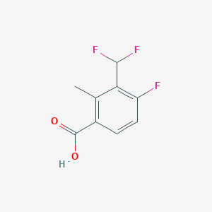 molecular formula C9H7F3O2 B2823797 3-(Difluoromethyl)-4-fluoro-2-methylbenzoic acid CAS No. 2248296-83-3