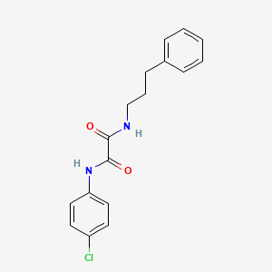 molecular formula C17H17ClN2O2 B2823873 N-(4-chlorophenyl)-N'-(3-phenylpropyl)ethanediamide CAS No. 898348-11-3
