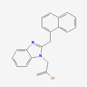 B2823879 1-(2-bromoallyl)-2-(naphthalen-1-ylmethyl)-1H-benzo[d]imidazole CAS No. 381192-37-6