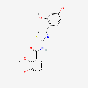 molecular formula C20H20N2O5S B2823911 N-[4-(2,4-dimethoxyphenyl)-1,3-thiazol-2-yl]-2,3-dimethoxybenzamide CAS No. 922661-49-2