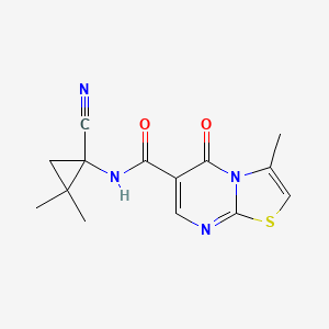 N-(1-Cyano-2,2-dimethylcyclopropyl)-3-methyl-5-oxo-[1,3]thiazolo[3,2-a]pyrimidine-6-carboxamide