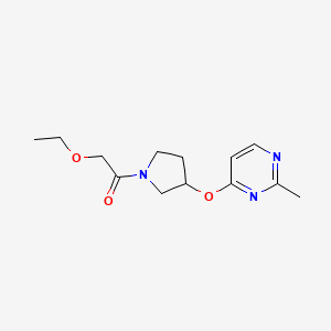2-Ethoxy-1-{3-[(2-methylpyrimidin-4-yl)oxy]pyrrolidin-1-yl}ethan-1-one
