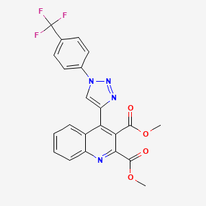 Dimethyl 4-[1-[4-(trifluoromethyl)phenyl]triazol-4-yl]quinoline-2,3-dicarboxylate