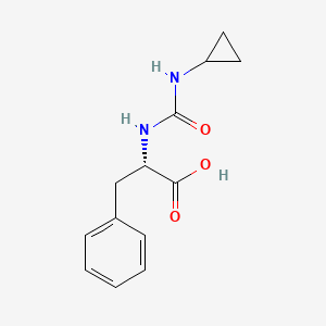 molecular formula C13H16N2O3 B2823990 (2S)-2-[(CYCLOPROPYLCARBAMOYL)AMINO]-3-PHENYLPROPANOIC ACID CAS No. 1173676-04-4