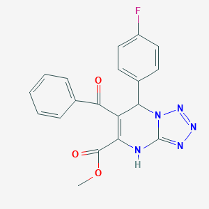 molecular formula C19H14FN5O3 B282402 Methyl 6-benzoyl-7-(4-fluorophenyl)-4,7-dihydrotetraazolo[1,5-a]pyrimidine-5-carboxylate 