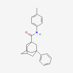 molecular formula C24H27NO B2824032 N-(4-methylphenyl)-3-phenyladamantane-1-carboxamide CAS No. 701254-00-4