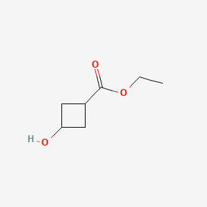 molecular formula C7H12O3 B2824136 Ethyl 3-hydroxycyclobutanecarboxylate CAS No. 1408074-72-5; 160351-97-3