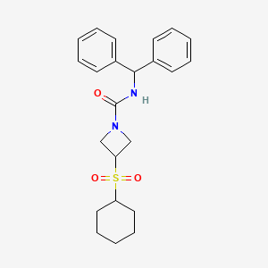 B2824303 N-benzhydryl-3-(cyclohexylsulfonyl)azetidine-1-carboxamide CAS No. 1797145-15-3