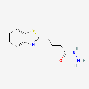 molecular formula C11H13N3OS B2824388 4-(1,3-Benzothiazol-2-yl)butanehydrazide CAS No. 21344-58-1