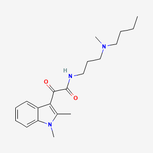 N-(3-(butyl(methyl)amino)propyl)-2-(1,2-dimethyl-1H-indol-3-yl)-2-oxoacetamide