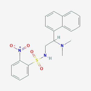N-(2-(dimethylamino)-2-(naphthalen-1-yl)ethyl)-2-nitrobenzenesulfonamide