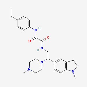 N1-(4-ethylphenyl)-N2-(2-(1-methylindolin-5-yl)-2-(4-methylpiperazin-1-yl)ethyl)oxalamide