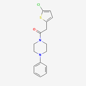 2-(5-Chlorothiophen-2-yl)-1-(4-phenylpiperazin-1-yl)ethanone