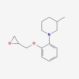 3-Methyl-1-[2-(oxiran-2-ylmethoxy)phenyl]piperidine