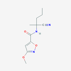 N-(1-cyano-1-methylbutyl)-3-methoxy-1,2-oxazole-5-carboxamide